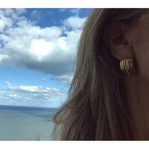 Vintage gold plated earrings